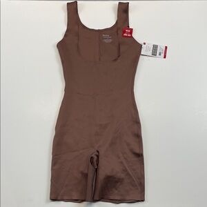 Skinnygirl Shaping Bodysuit Brown Tank Thigh Slimmer NWT Womens Size S